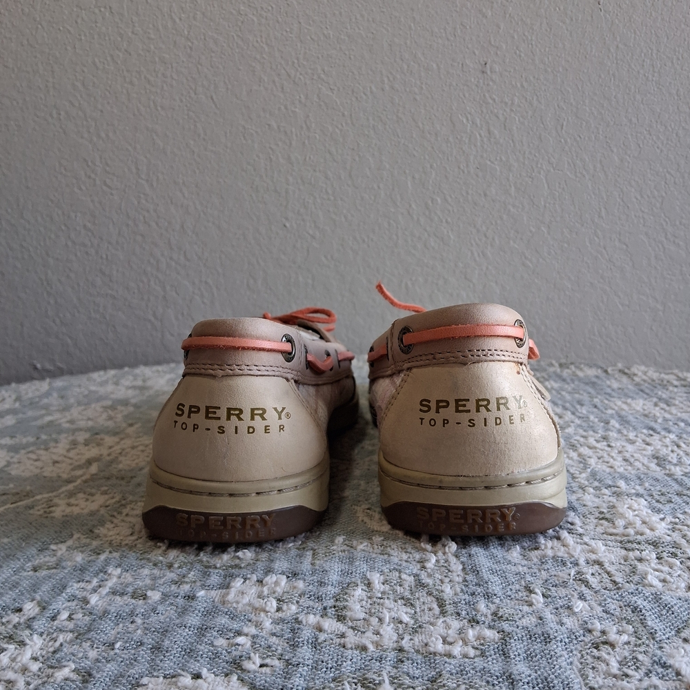 Sperry Top - Sider Women's Boat Shoes Sz.10 Plaid +Leather Nautical Preppy - Picture 4 of 16